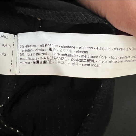 Zara Sparkly Glitter Multicolor Stripe Bodysuit - Picture 4 of 6